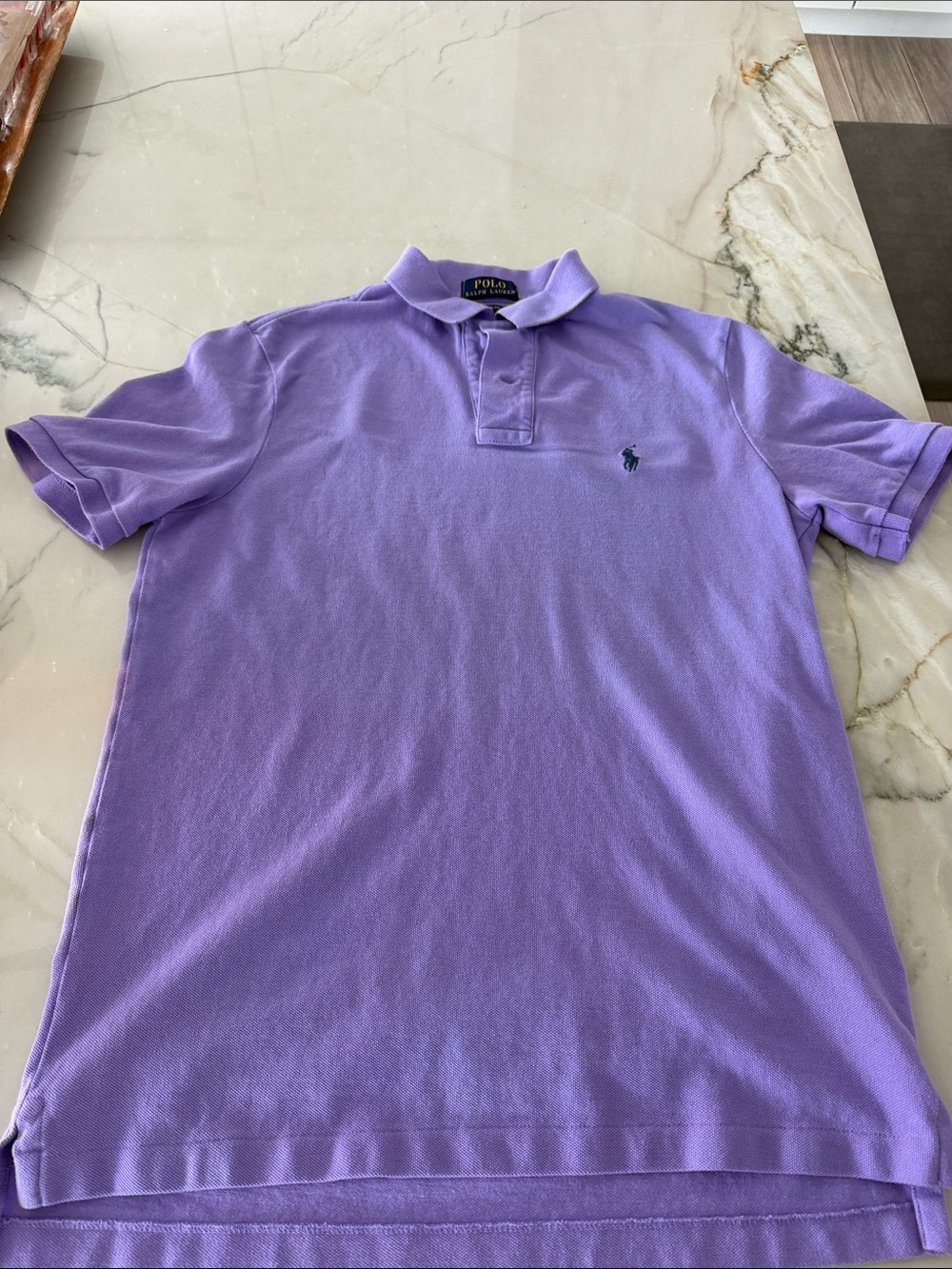 Polo by Ralph Lauren Men's Lilac Short-Sleeve Polo